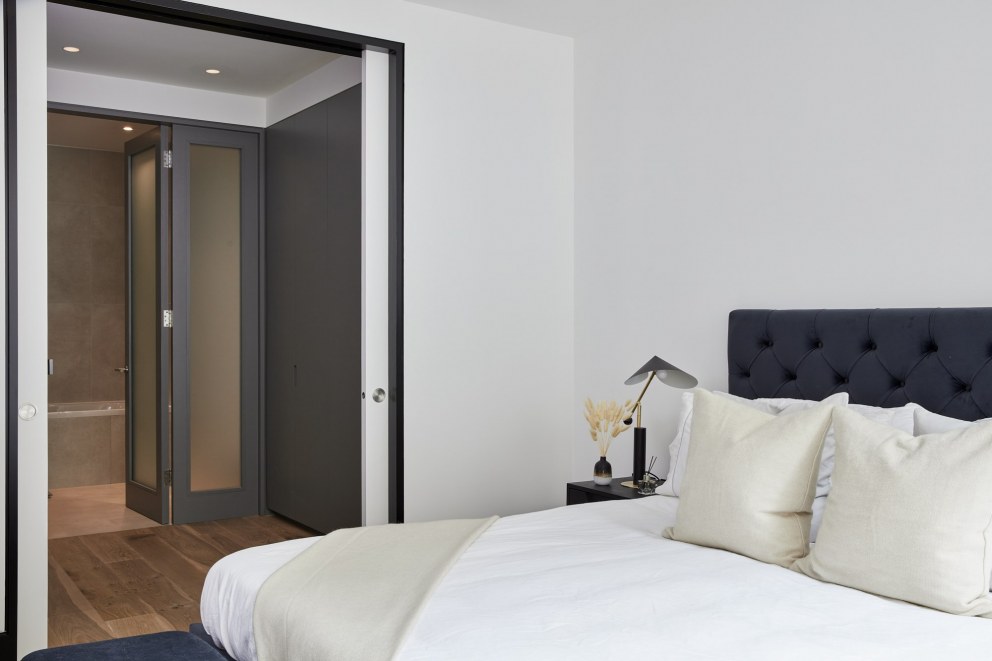 Contemporary Clapham Home | Master Bedroom & Wardrobes | Interior Designers